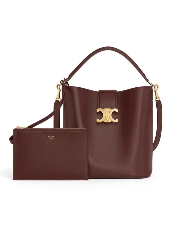 New Celine Medium Louise Leather Bucket Bag - Picture 3 of 4